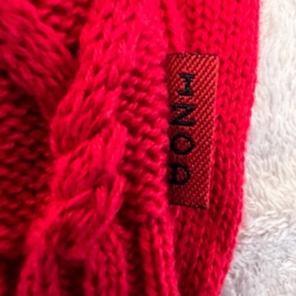 Izod Men's Crew Neck Sweater Cable Knit Red XL - Picture 11 of 15